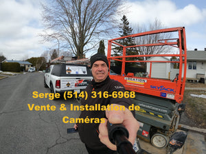 Installation réparation de caméras  sécurité surveillance Laval